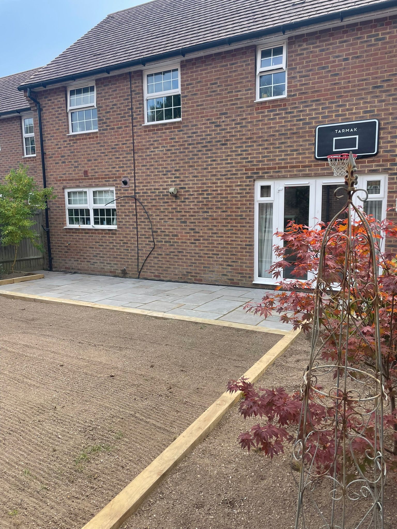 Completed patio installation project in Chandlers Ford Hampshire by Moore and Son